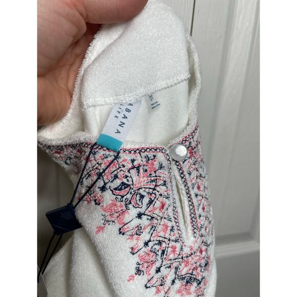 NEW CabanaLife Toddler Girl White Terry Cloth Swim Cover Up Size 2T UPF 50+ - Picture 8 of 8